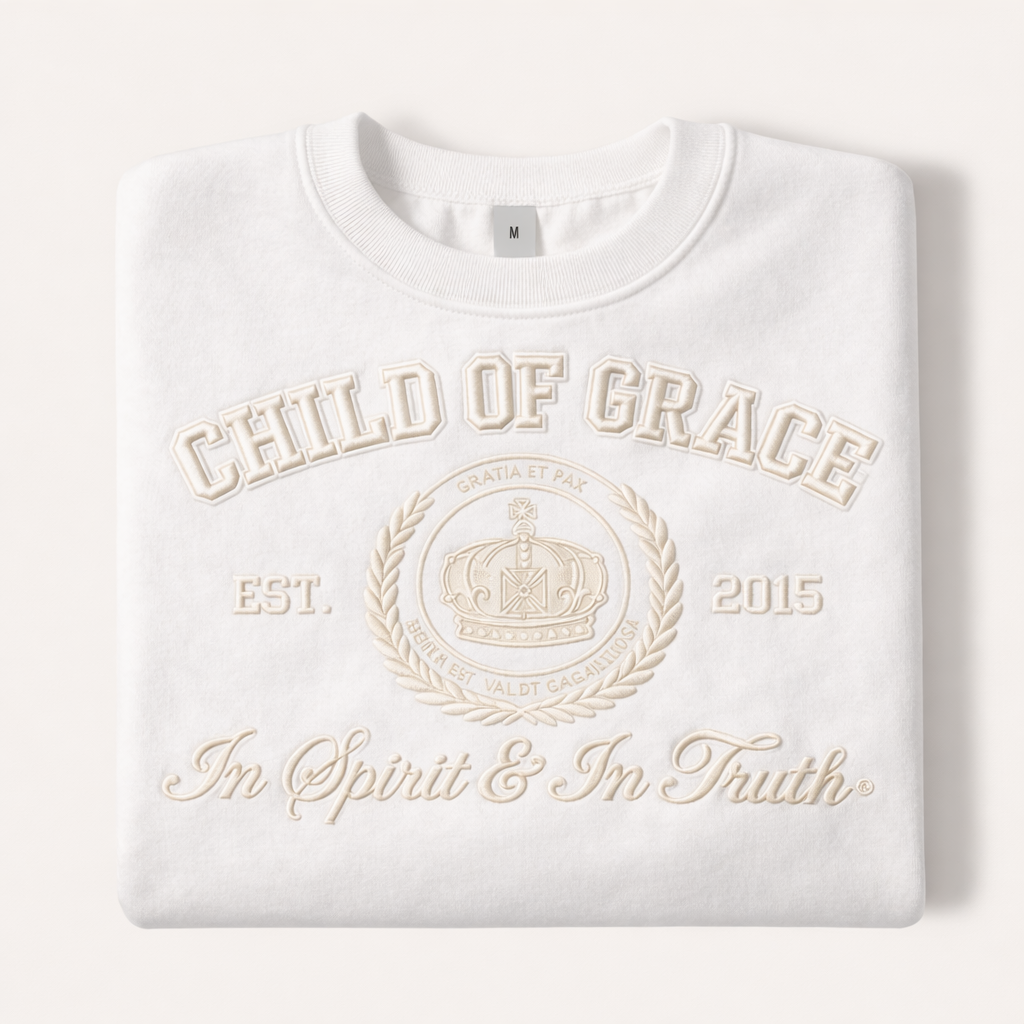 Child Of Grace – In Spirit & In Truth® Crest Sweatshirt