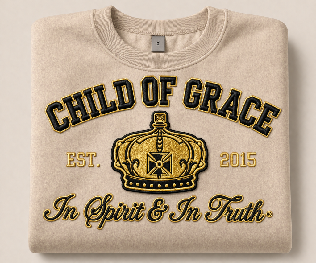 Child Of Grace – In Spirit & In Truth® Crest Sweatshirt