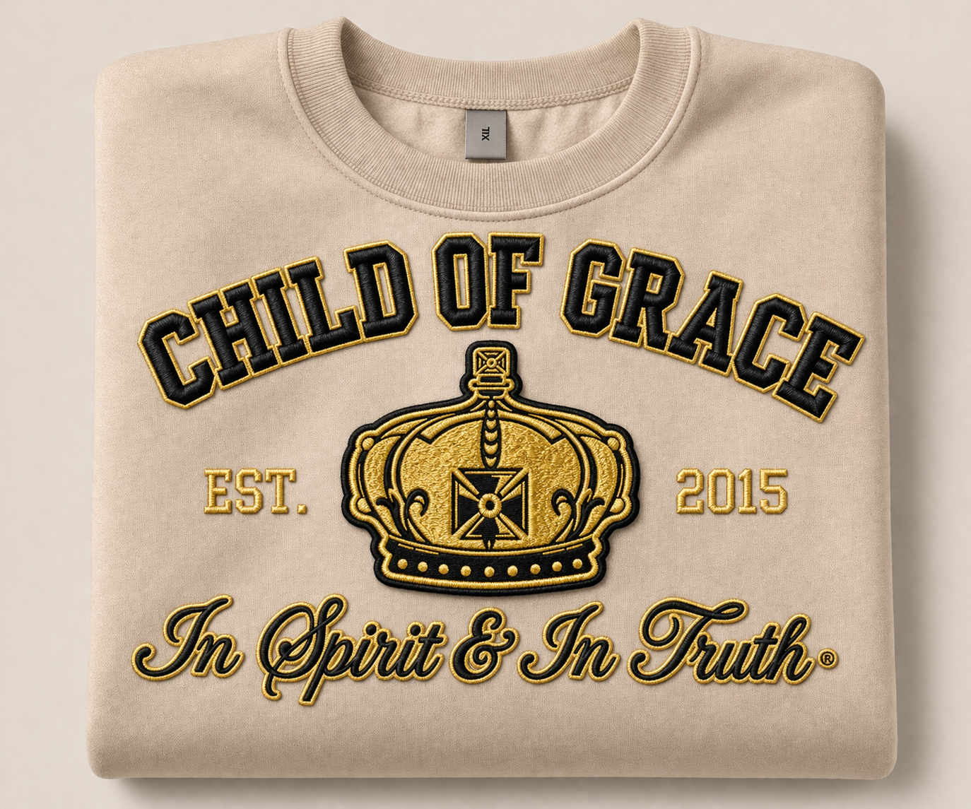 Child Of Grace – In Spirit & In Truth® Crest Sweatshirt
