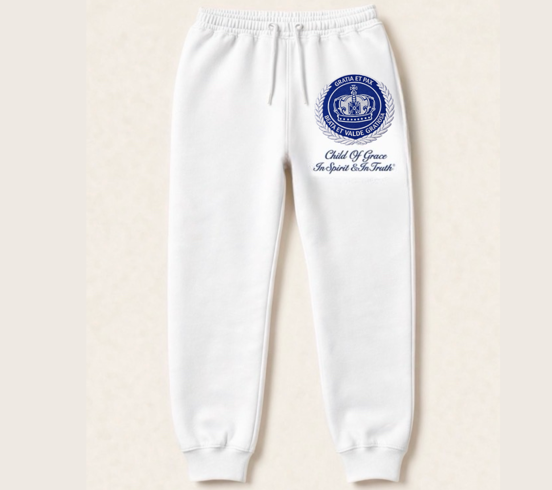 Child Of Grace
In Spirit & In Truth® Collegiate Edition – Crest Sweatpants