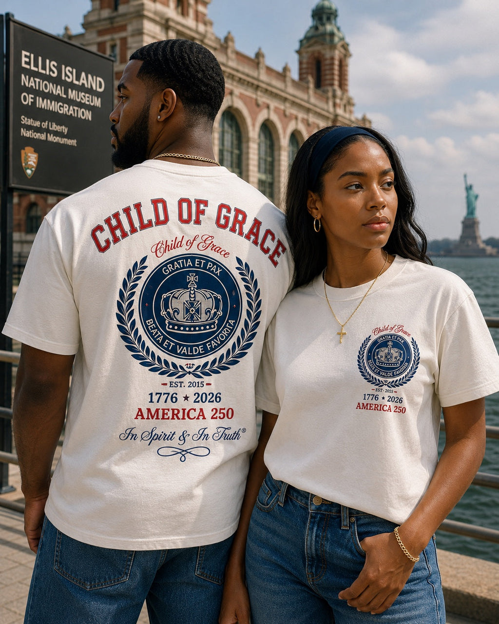 Created In His Image™ Tee — Ellis Island editorial photo