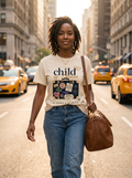Child Of Grace Traveler Tee — editorial NYC street lifestyle photograph